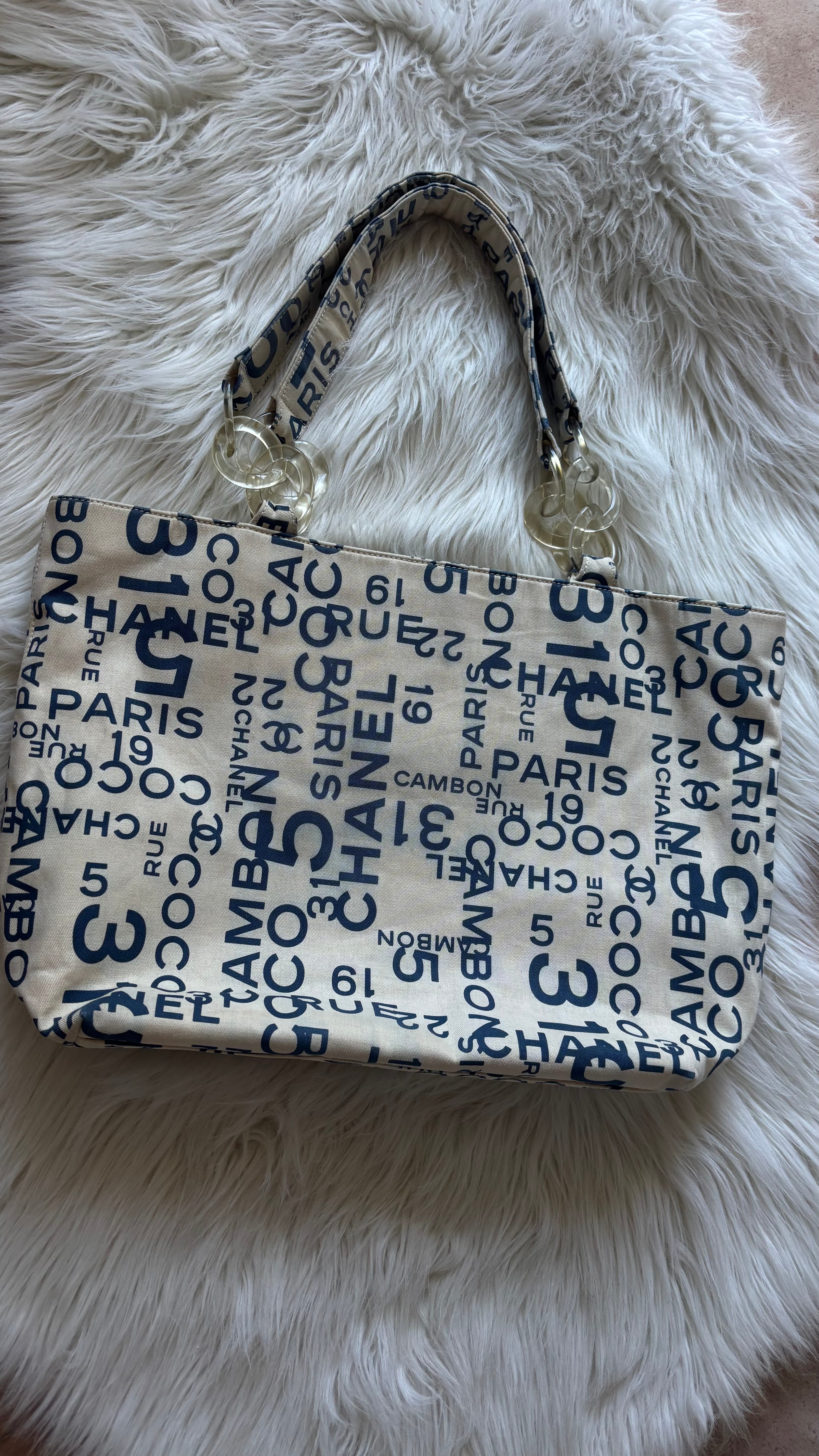 CHANEL 31 Rue Cambon Canvas Tote Bag 2002–2003 Vintage | Made in Italy