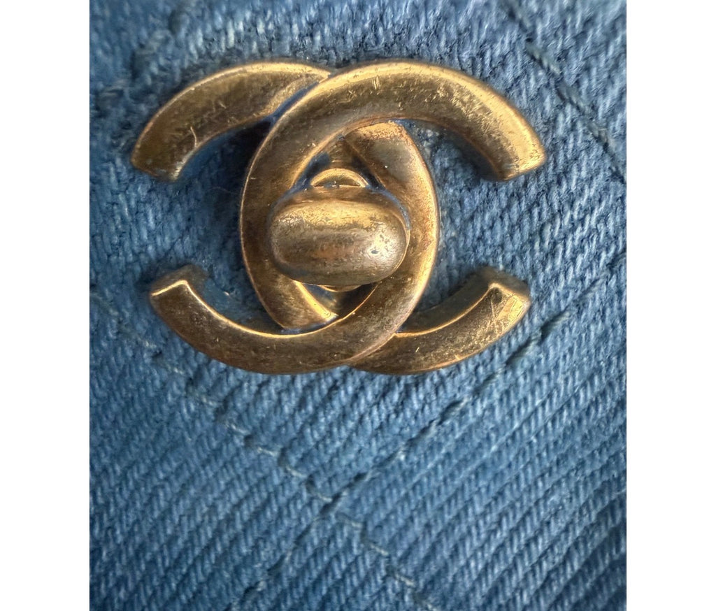 Chanel bag vintage denim
