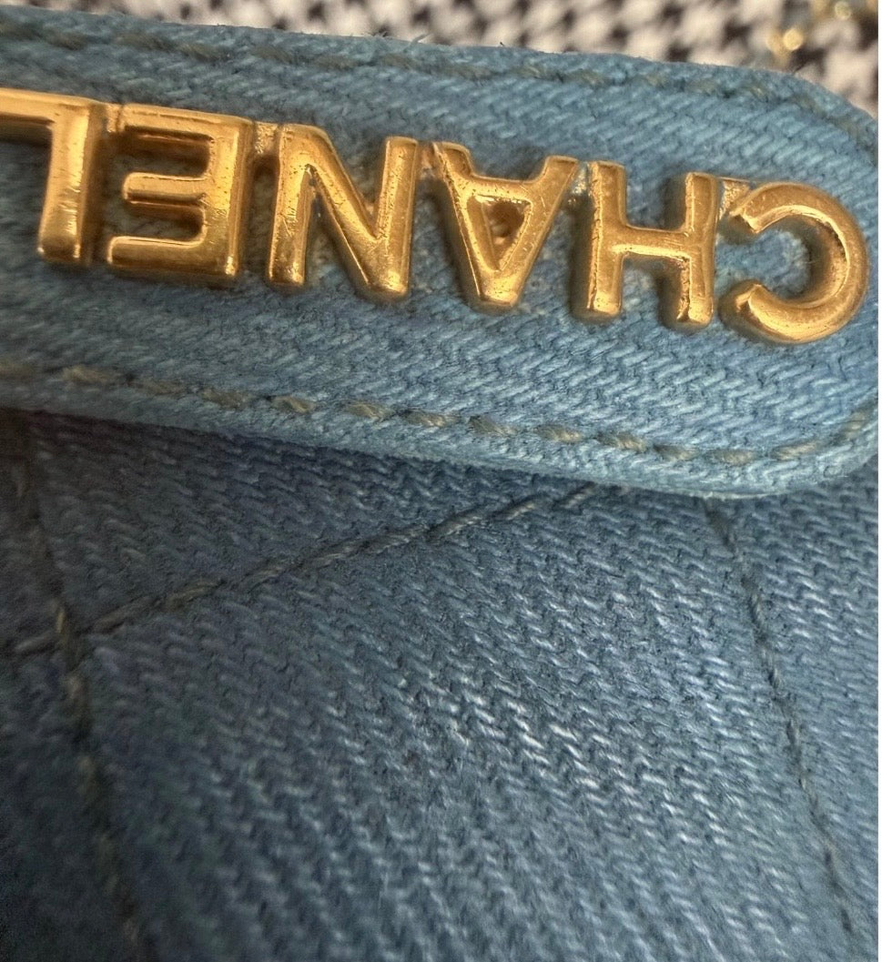 Chanel bag vintage denim
