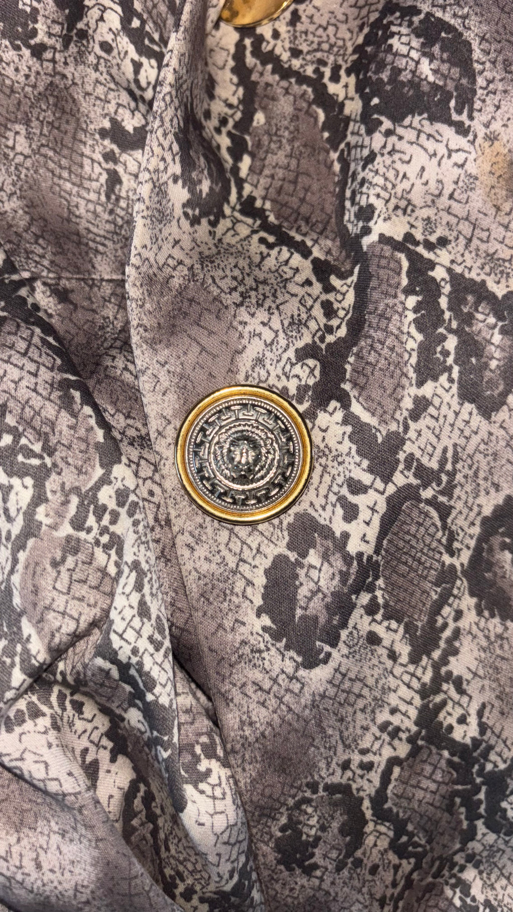 VERSUS Gianni Versace – Rare ensemble 3 pièces vintage imprimé python – Années 90