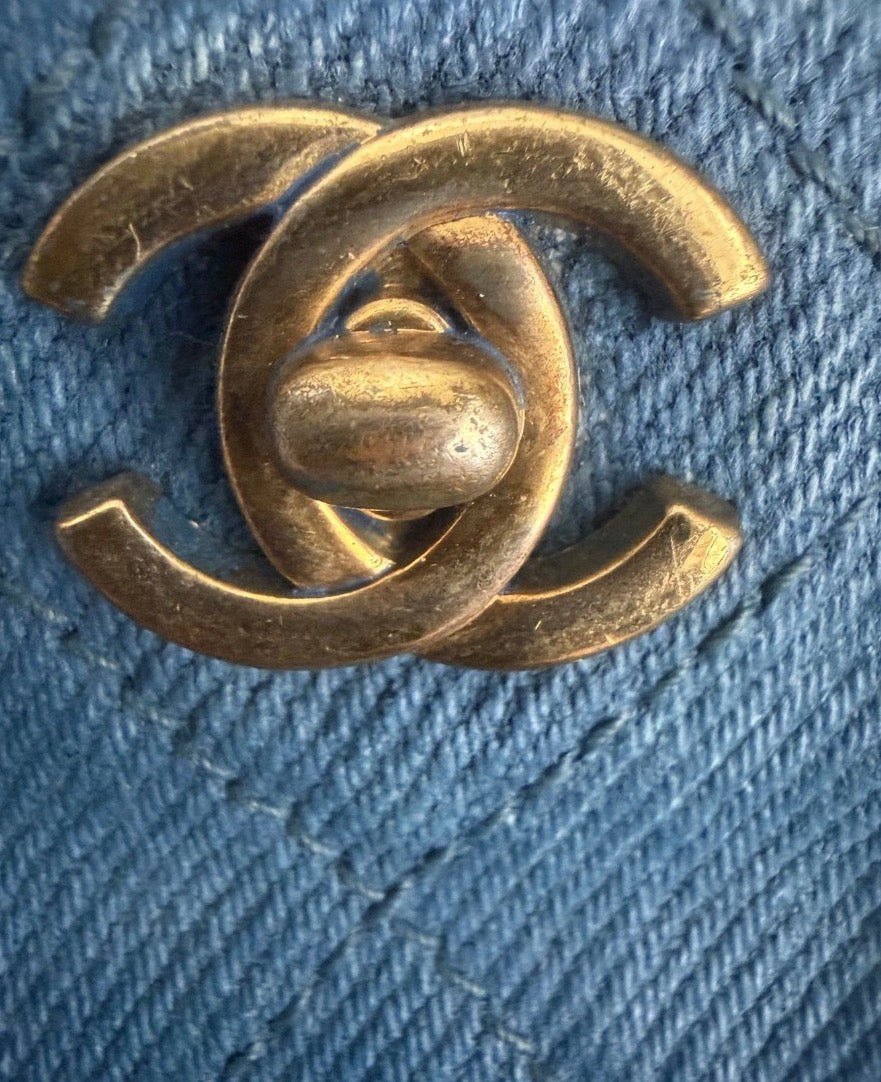 Chanel bag vintage denim